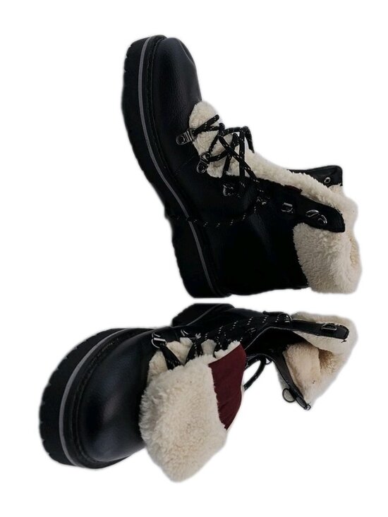 Tommy Hilfiger Mens 9.5 Winter Boots Black Faux Fur main image 7